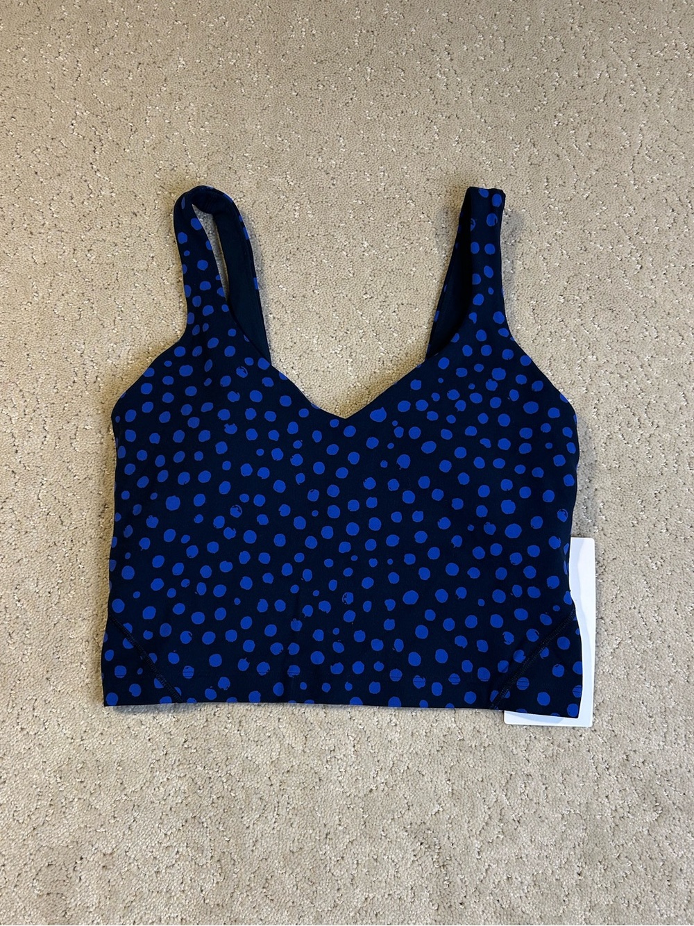 NWT Lululemon Align Tank Stamp Dot Beach Ball Blue True Navy Size 6
